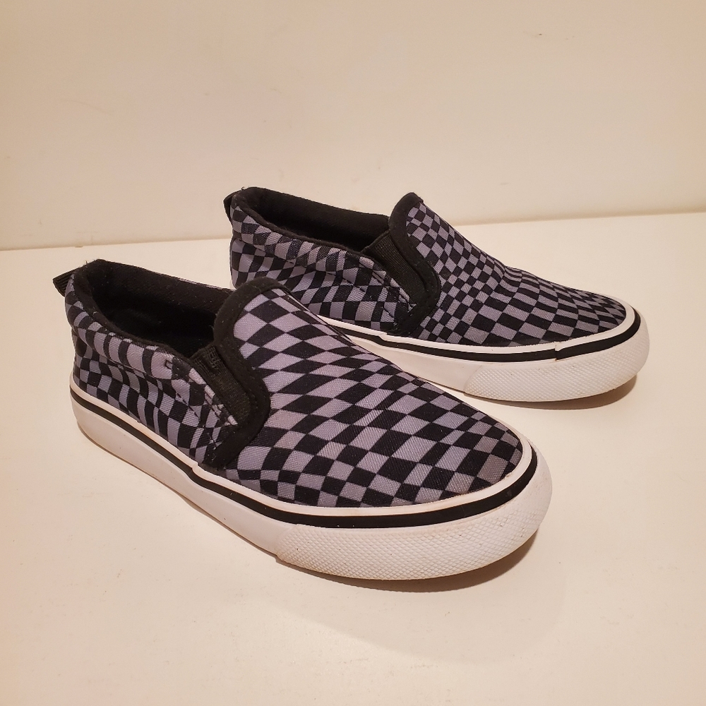 Tommy Bahama Checker Canvas Sneakers Boy's Size 13